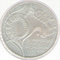 GERMANIA 10 MARK ZECCA D ARGENTO SILVER 1972  OLYMPIADE MUNCHEN - Gedenkmünzen