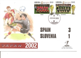 Coupe Du Monde En Corée Du Sud Et Japon -2002 ( FDC Du Libéria à Voir) - 2002 – Südkorea / Japan