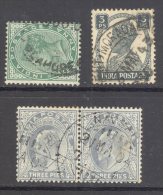 INDIA, Postmark Selection #16 - 1882-1901 Empire