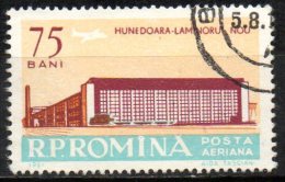 ROMANIA 1961 Air. Modern Romanian Architecture - 75b.   - Rolling Mill, Hunedoara CTO - Used Stamps