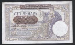 SERBIA - 100 Dinara 1941    P-23 - Serbien