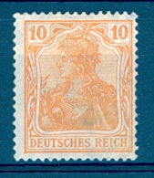 VARIÉTÉS 1920 / 22   N° 120  DEUTSCHES REICH 10 OBLITÉRÉ  DOS CHARNIÈRES 1.00 € - Variétés & Curiosités