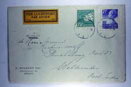 Netherlands: Early Airmail Cover Zeist To Weltevreden Dutch East Indies, 1926 NVPH 206+LP5 - Brieven En Documenten
