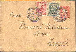 YUGOSLAVIA - JUGOSLAVIA  - TITO  COVER  3 Din - Not The Standard Envelope - Yellow Paper  - 1954 - Postal Stationery