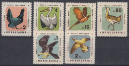 Bulgaria 1961 Birds Mi#1217-1222 Mint Hinged - Nuovi