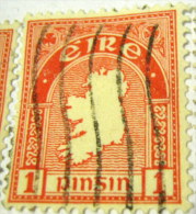 Ireland 1922 Map Of Ireland 1d - Used - Used Stamps