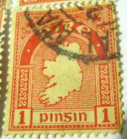 Ireland 1922 Map Of Ireland 1d - Used - Used Stamps