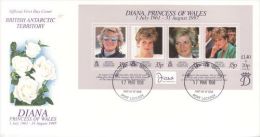 BRITISH ANTARCTIC TERRITORY 1998 PRINCESS DIANA  FDC - FDC