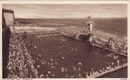 Sepia Postcard Bathing Pool RAMSGATE Kent AH&S Paragon Margate Swimming Swim - Ramsgate