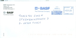 Belgien Antwerpen AFS 2013 BASF Chemie Brief Nach Deutschland - Sonstige & Ohne Zuordnung