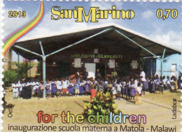 2013 San Marino - Inaugurazione Scuola Materna A Matola - Malawi - Gebruikt