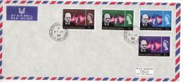 BRITISH ANTARCTIC TERRITORY 1966 WINSTON CHURCHILL  FDC - FDC