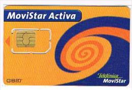 SPAGNA (SPAIN) - TELEFONICA / MOVISTAR   (GSM SIM) - ACTIVA  - USED WITH CHIP  -  RIF. 4226 - Telefonica