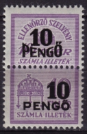 1945 Hungary - FISCAL BILL Tax - Revenue Stamp / Overprint - 10 P - MNH - Fiscaux