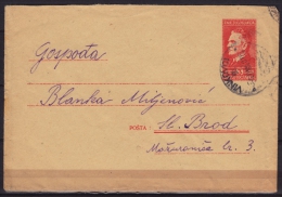 1949 Yugoslavia - Stamped STATIONERY - Envelope / Letter - Used - Vinkovci Slavonski Brod - Postal Stationery