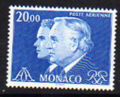 Monaco PA N° 103  XX Série Courante Princes Rainier III Et Albert  :  20  F. Bleu TB - Luchtpost