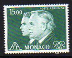 Monaco PA N° 102  XX Série Courante Princes Rainier III Et Albert  :  15  F. Vert  TB - Luchtpost