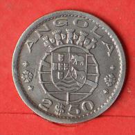 ANGOLA  2,5  ESCUDOS  1953   KM# 77  -    (Nº03244) - Angola