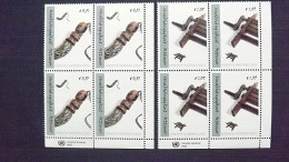 UNO-Wien 361/2 Yt 374/5 **/mnh, Eckrandviererblock EVB ´D´, Osttimor (auch EVB ´C´ Möglich) - Nuovi