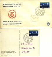 2 X Special Jubilee Flight Philips Friendship (1966) - Storia Postale