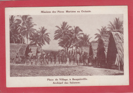 BOUGAINVILLE [Papouasie Nouvelle Guinée] --> Place De Village, à Bougainville. Archipel Des Salomon - Papua Nueva Guinea