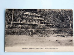 Carte Postale Ancienne : SAMOA : Ecole De Filles à Samoa - Samoa