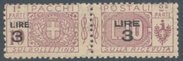 Italia 1923-1925   3 Lire  Over 10 Lire   MNH - Postpaketten