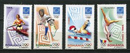 (CL 98) Roumanie ** N° 4905 à 4908 - J.O. D'Athènes (aviron, Escrime, Natation, Gym.) - Nuovi