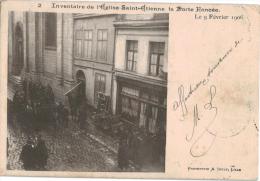 Carte Postale Ancienne De L´Eglise SAINT ETIENNE - Wormhout