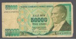 TURQUIA - TURKEY - 50.000 Liras 1970   Circulado  P-203 - Turquie