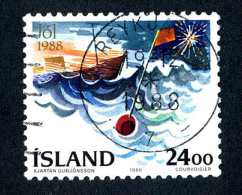 4002x)  Iceland 1988 - Sc# 670 ~ Used - Usados