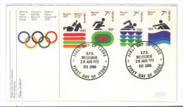 VER2826 - AUSTRALIA , Olimpiadi La Serie Su FDC 28 Agosto 1972 - Lettres & Documents