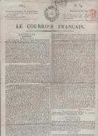 LE COURRIER FRANCAIS 8 02 1824 - MEXIQUE - LONDRES - SAXE - AGEN - PROCES SAUQUAIRE CHAUVET LAVOCAT BALANT COUDERT  ... - 1800 - 1849