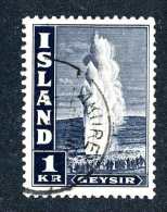 4162x)  Iceland 1947 - Sc# 208Bd  (11 1/2) ~ Used - Gebraucht