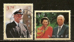 Norvege Norway 1997 Royal Couple Set Complete Obl - Used Stamps