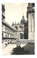 Cp, Espagne, Santiago De Compostela, Cathédrale, Place Des Platerias, Voyagée - Santiago De Compostela