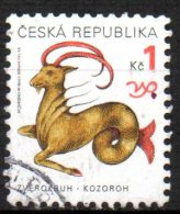 CZECH REPUBLIC 1998 Signs Of The Zodiac - 1k Capricorn FU - Gebraucht