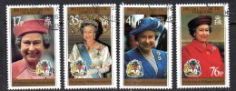 British Antarctic Territory BAT 1996 Queen´s 70th Birthday Set Of 4, Fine Used - Oblitérés