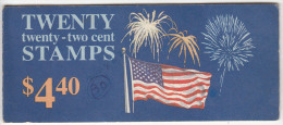 United States Booklet, $4.40 , Flag, Firework, Celebration,, As  Scan - 1981-...