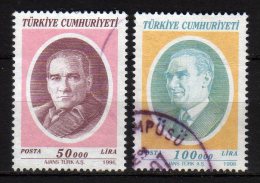 TURCHIA - 1996 YT 2820+2821 CPL USED - Used Stamps