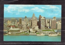 42080   Stati  Uniti,  Aerial  View  Of  Detroit"s  Center  And  Skyline  -  Detroit  -  Michigan,  VG  1965 - Detroit