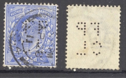 GB-PERFIN 1902, 2½d, DeLaRue, Perf. F P C L - Perfins