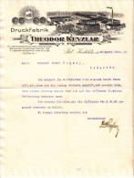 PRINTING FACTORY, DRUCK FABRIK,LETTER TO CUSTOMER, 1916, GERMANY - Druck & Papierwaren
