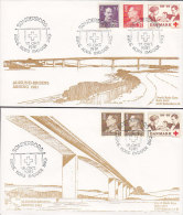 Denmark SØNDERBORG Bro Bridge Brücke Sonderstempel Covers Briefe 1981 Red Cross Rotes Kreuz Croix Cruz Roja (Cz. Slania) - Cartas & Documentos