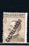 1924 CASTELROSSO EFFIGIE 40 CENT NUOVO MNH ** - Castelrosso