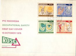 (997) FDC Cover -  Rhodesia 1975 - Occupational Safety - Other & Unclassified