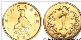 PIECE ZIMBABWE 1 Cent Emblème à L’aigle 1997 - Autres – Afrique