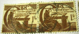 Ireland 1944 300th Anniversary Of The Death Of Michael O'Clerighs 1s X2 - Used - Used Stamps