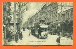 Dpt  06  Nice  "  Avenue De La Gare  " Tramway - Transport Urbain - Auto, Autobus Et Tramway