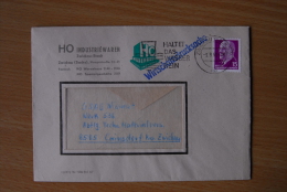 Zwickau 3.9.65 HO Industriewaren "Haltet Das Wasser Rein" Nach 9505 Cainsdorf - Lettres & Documents